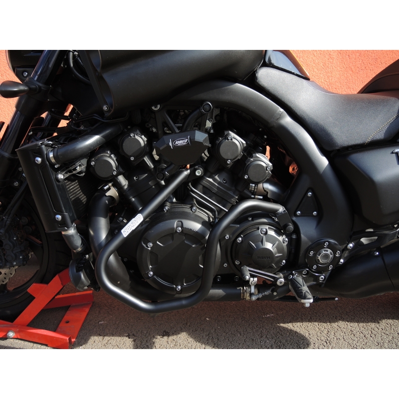 Motor Schutzrahmen RDMOTO schwarz matt upper + lower für YAMAHA V-Max 1700 2009-2014