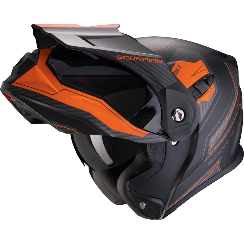 Klappbarer Endurohelm Scorpion ADX-1 Tucson schwarz-orange Ausverkauf