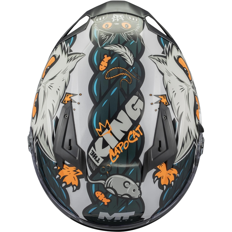 Integralhelm MT Braker SV King A7 grau-blau