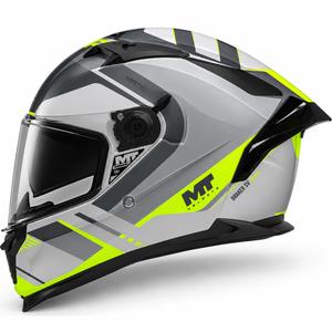 Integralhelm MT Braker SV Inception C2 grau-fluoreszierend gelb