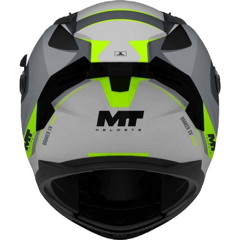 Integralhelm MT Braker SV Inception C2 grau-fluoreszierend gelb