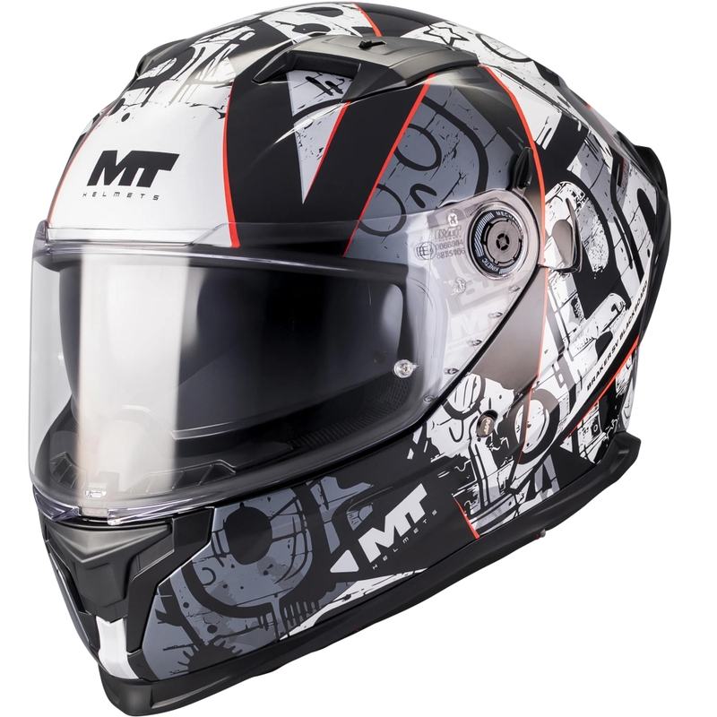 Integralhelm MT Braker SV Blackboard B0 schwarz-grau