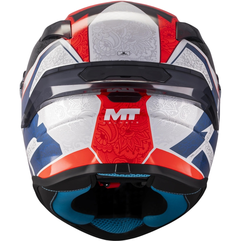 Integralhelm MT Targo S Danish_26_Season C5 rot-blau-grau