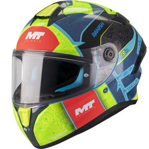 Integralhelm MT Targo S Danish_26_Brasil C3 blau-fluoreszierend gelb-rot