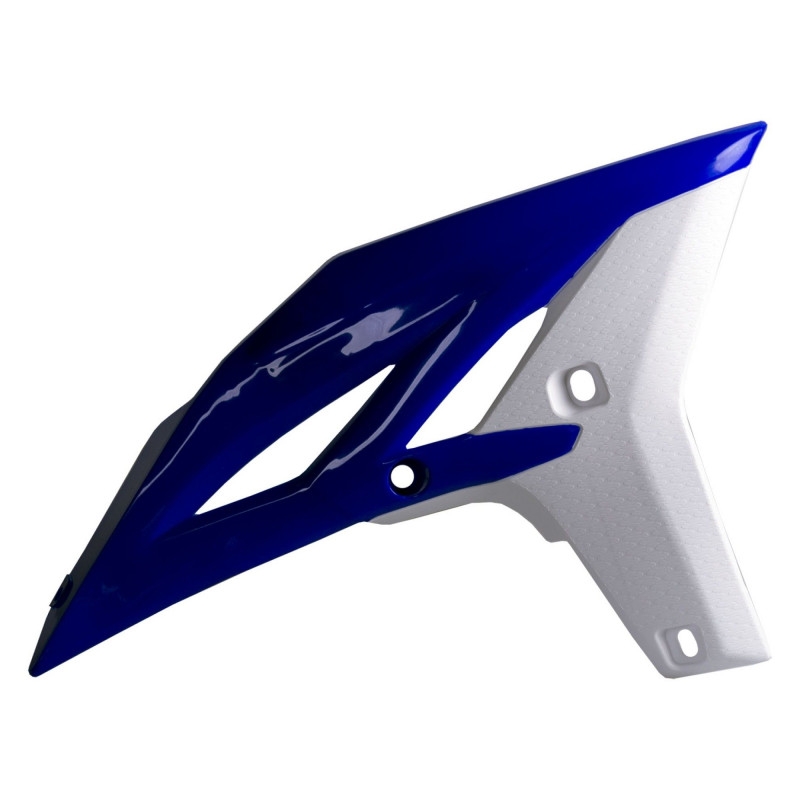 Radiator scoops POLISPORT (pair) blau Yam98/weiss für YAMAHA WR 450 F 2012-2015, YAMAHA YZ 250 F 2010-2013
