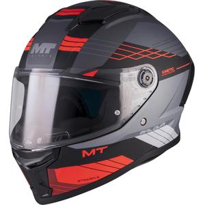 Integralhelm MT Stinger 2 Baldur C15, matt schwarz-grau-rot