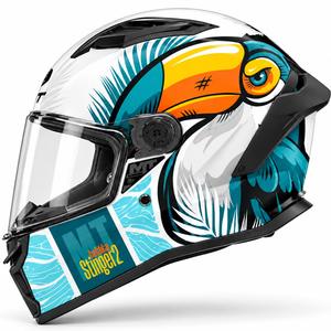 Integralhelm MT Stinger 2 Caribbean A6 blau-weiß