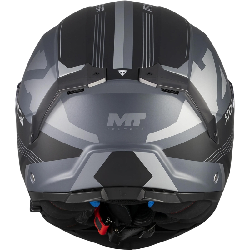 Klappbarer Motorradhelm MT Atom 2 SV Kaster C2 matt schwarz-grau