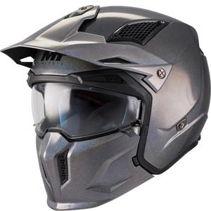 Modularer Motorradhelm MT Streetfighter SV S Special Pure T2 glänzend mehrfarbig
