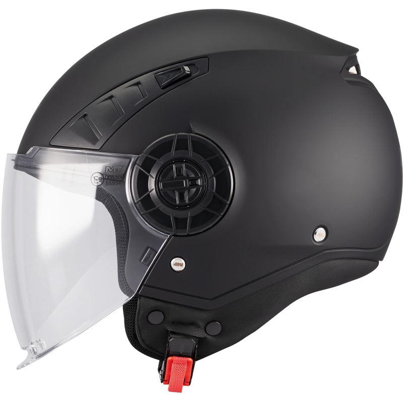 Offener Motorradhelm MT Aeris Pure A1, mattschwarz
