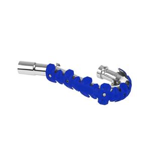 Exhaust head pipe guard POLISPORT ARMADILLO kurz blau
