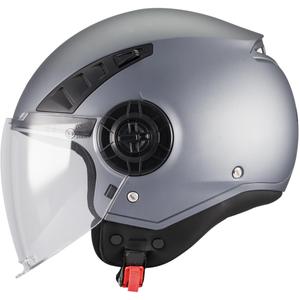 Offener Motorradhelm MT Aeris Pure A2, mattgrau