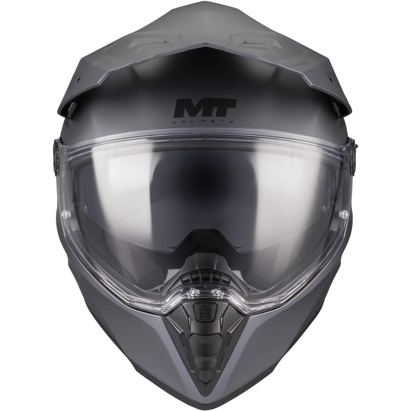 Enduro-Motorradhelm MT Track SV Pure A2, mattgrau