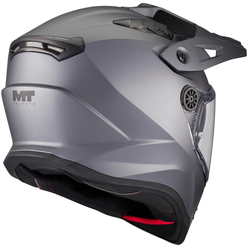 Enduro-Motorradhelm MT Track SV Pure A2, mattgrau