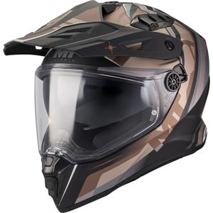 Enduro-Motorradhelm MT Track SV Questor B9 matt schwarz-braun