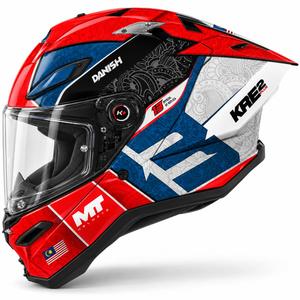 Integralhelm MT KRE 2 PLUS Dänisch 26 Saison B5 rot-blau
