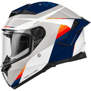 Integralhelm MT Thunder 4 R SV Highway A7 weiß-grau-blau
