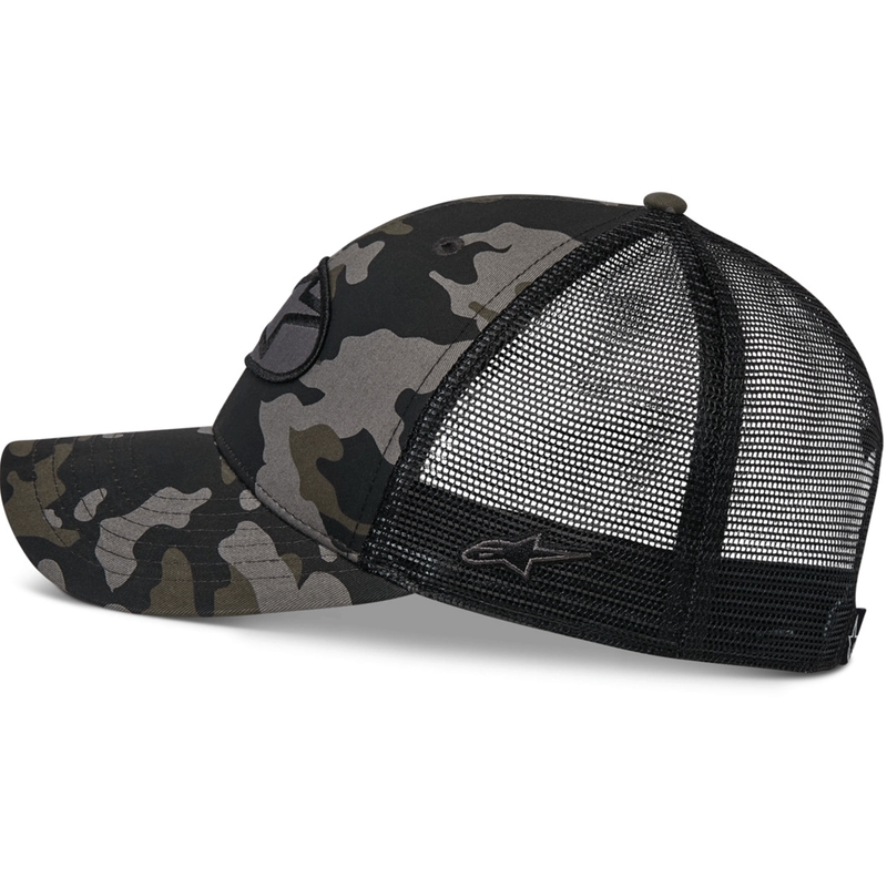 Alpinestars Oblique Camo Trucker Cap schwarz-camo-schwarz