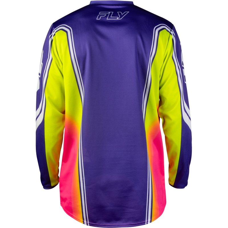 Motocross-Trikot FLY Racing F-16 Raze lila-rot-gelb