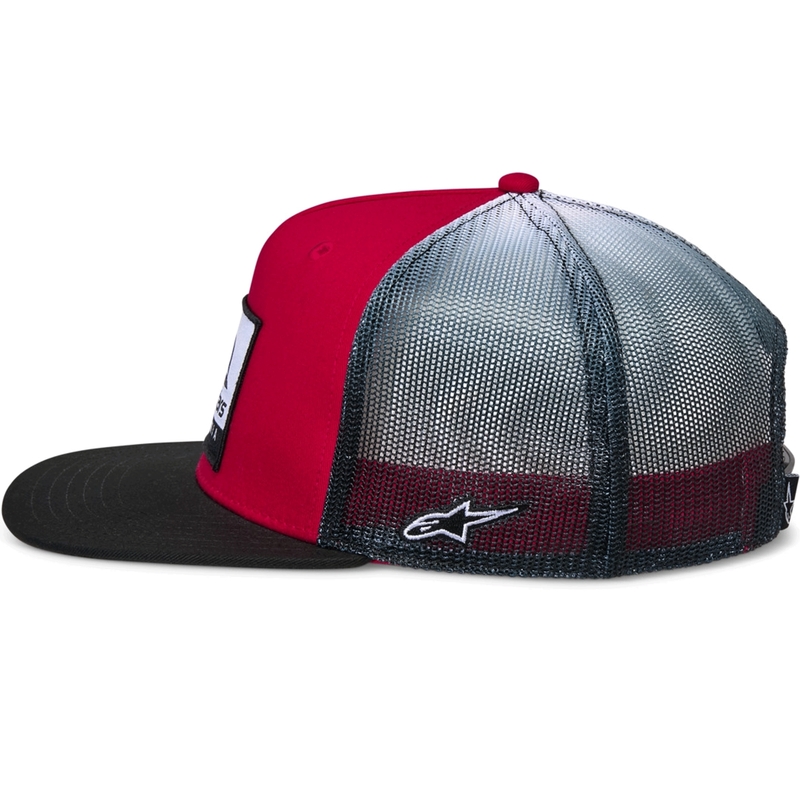 Alpinestars Cali Gradient Trucker Cap rot-schwarz-weiß