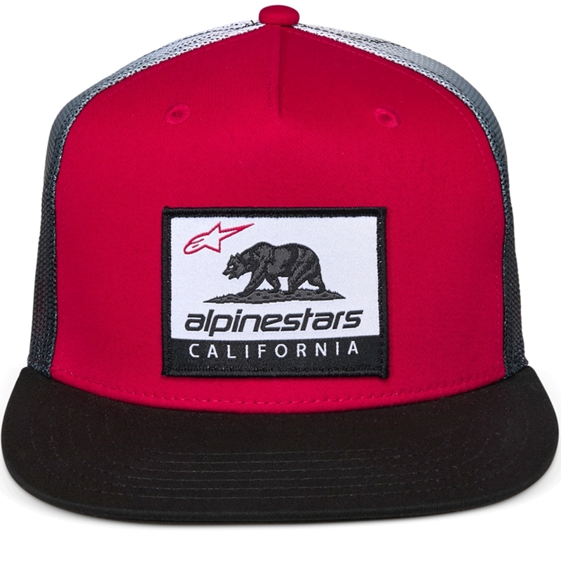 Alpinestars Cali Gradient Trucker Cap rot-schwarz-weiß