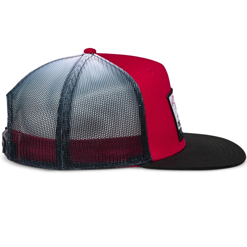 Alpinestars Cali Gradient Trucker Cap rot-schwarz-weiß