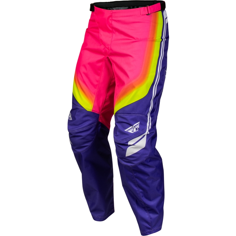 FLY Racing F-16 Raze Motorrad-Motocrosshose lila-rot-gelb
