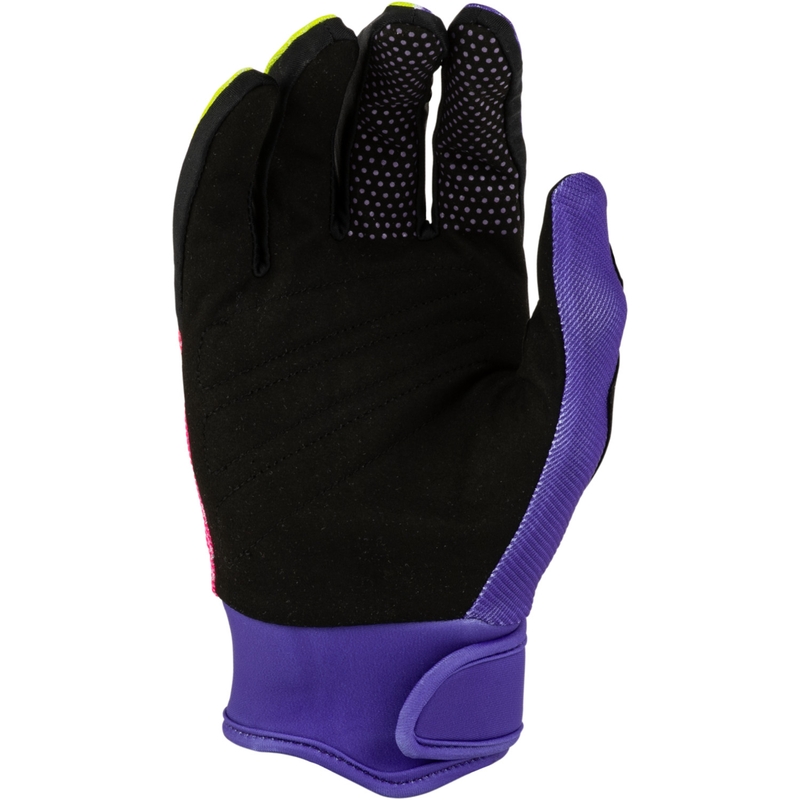 Motocross-Handschuhe für Motorrad FLY Racing F-16 Raze lila-rot-gelb