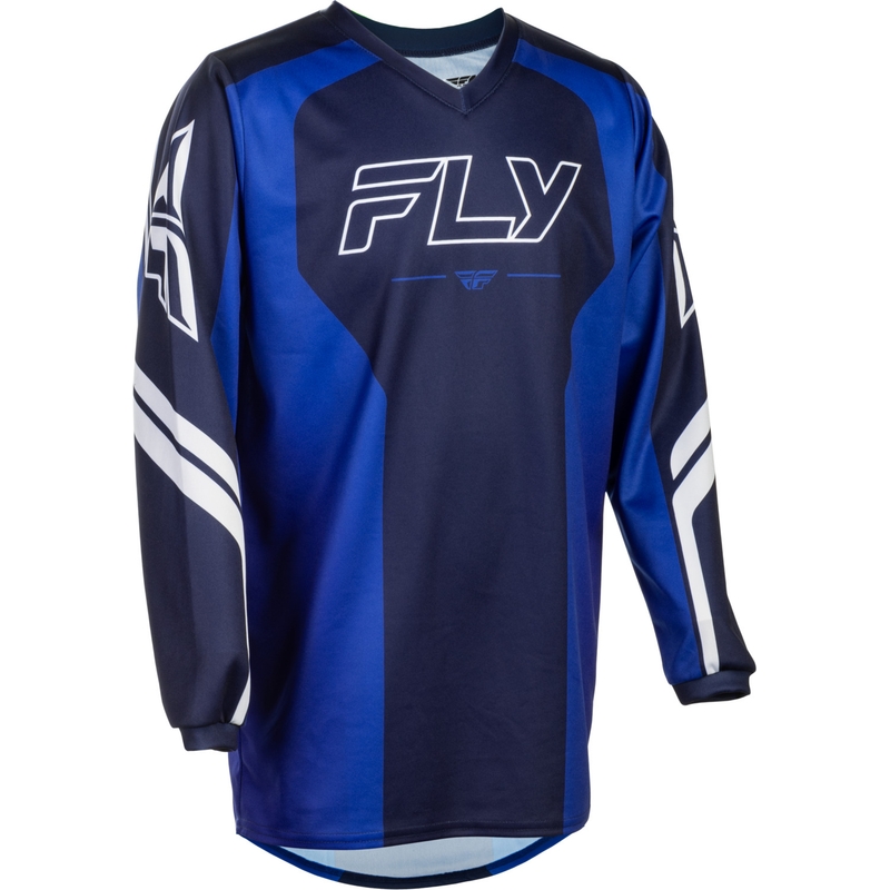 FLY Racing F-16 Raze Kinder-Motocross-Trikot Blau-Blau-Weiß