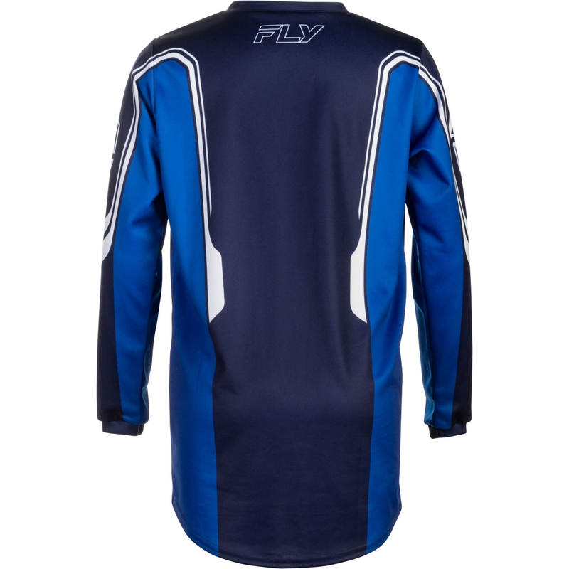 FLY Racing F-16 Raze Kinder-Motocross-Trikot Blau-Blau-Weiß