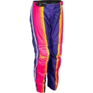 Kinder-Motocrosshose FLY Racing F-16 Raze lila-rot-gelb