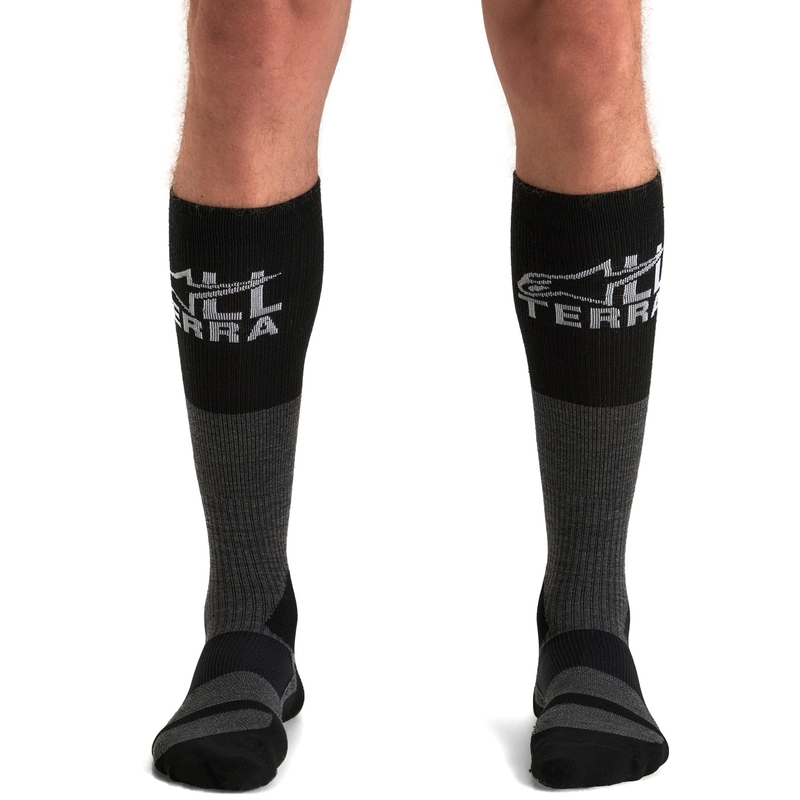 Alpinestars AT 8 Merino-Socken grau-schwarz