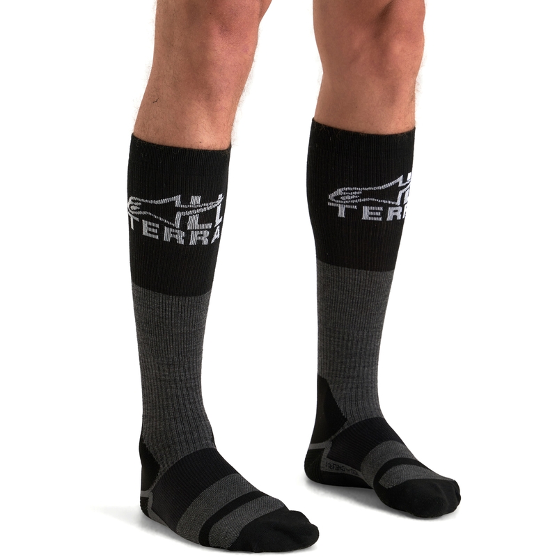Alpinestars AT 8 Merino-Socken grau-schwarz