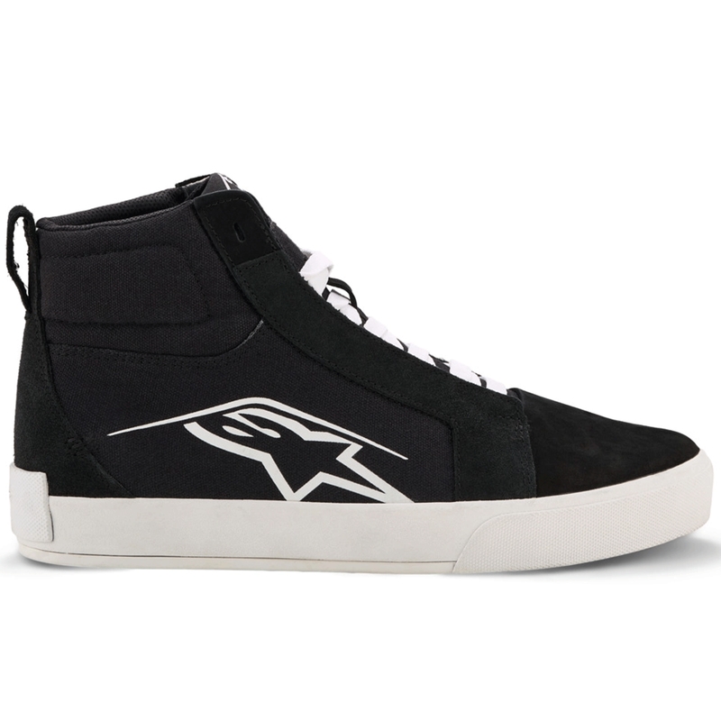 Alpinestars Ride-63 Motorradstiefel aus Canvas, Schwarz-Hellgrau