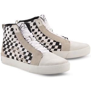 Alpinestars Ride-63 Motorradstiefel aus Canvas, Schwarz-Beige-Weiß