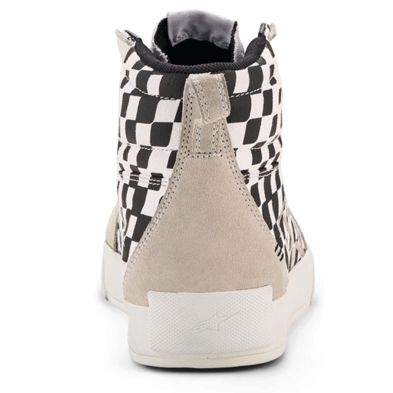 Alpinestars Ride-63 Motorradstiefel aus Canvas, Schwarz-Beige-Weiß