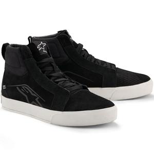 Alpinestars Ride-63 Motorradstiefel aus Leder, Schwarz-Weiß