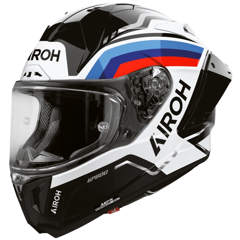 Airoh GP 800 Lane Integralhelm für Motorräder, schwarz