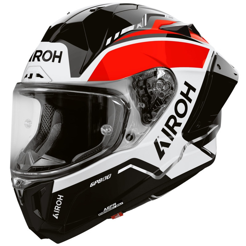 Airoh GP 800 Lane Integralhelm für Motorräder, rot