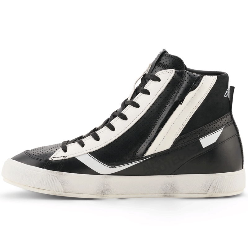 Alpinestars Stated Flair Motorradstiefel schwarz-weiß
