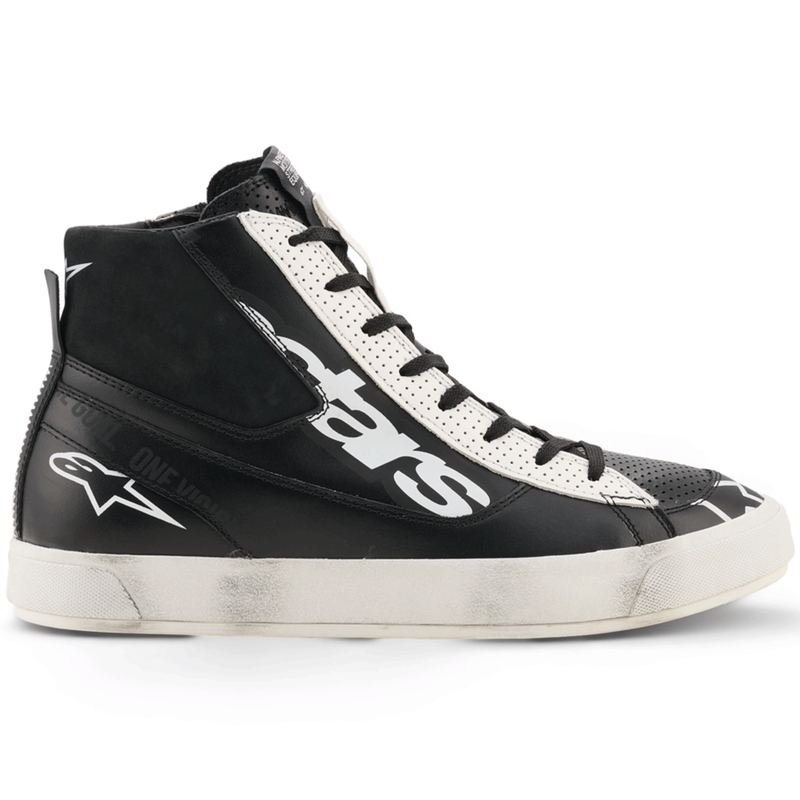 Alpinestars Stated Flair Motorradstiefel schwarz-weiß