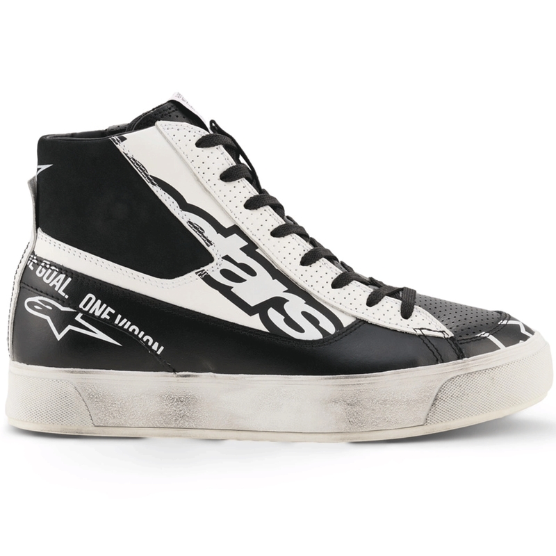 Alpinestars Stella Stated Flair Damen-Motorradstiefel schwarz-weiß