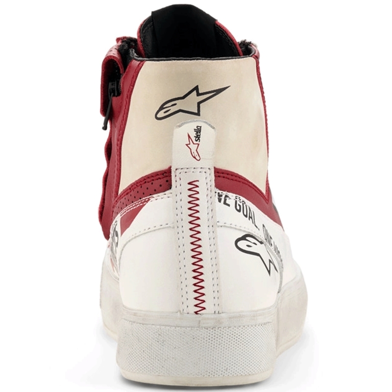 Alpinestars Stella Stated Flair Damen-Motorradstiefel weiß-rot