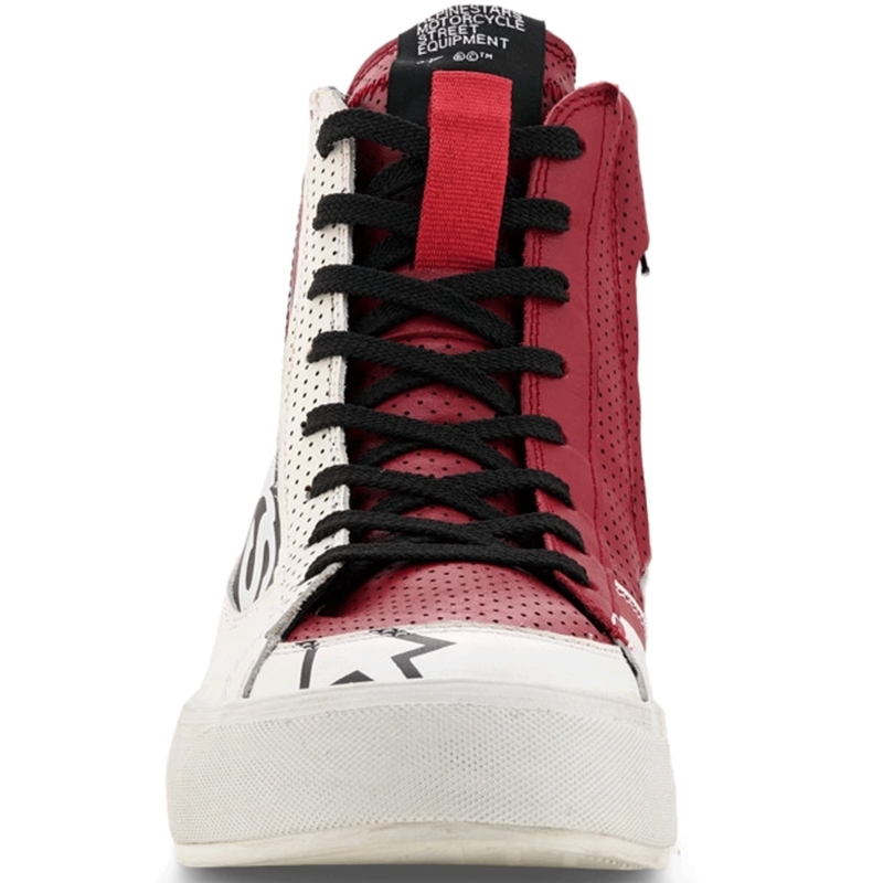 Alpinestars Stella Stated Flair Damen-Motorradstiefel weiß-rot