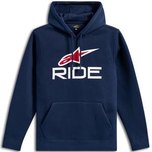 Alpinestars Ride Hoodie 3 blau-weiß-rot
