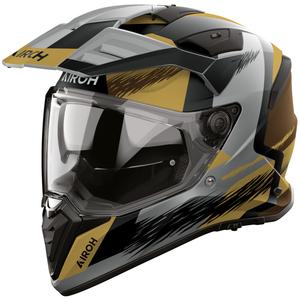 Enduro-Motorradhelm Airoh BADX-X Airspeed, matt sand