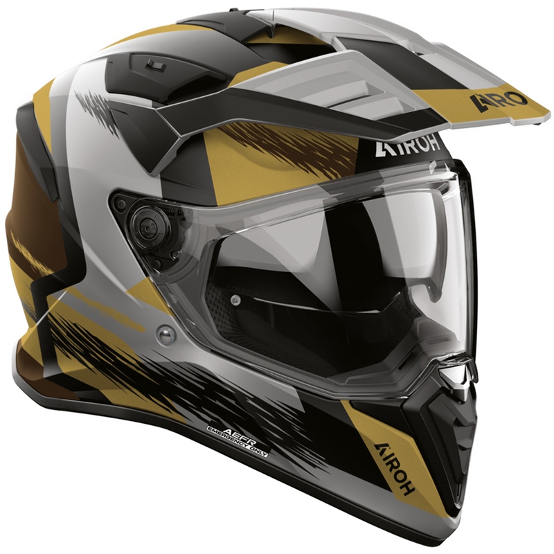 Enduro-Motorradhelm Airoh BADX-X Airspeed, matt sand