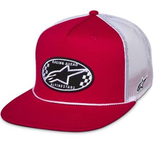 Alpinestars Contender Trucker Cap rot-weiß