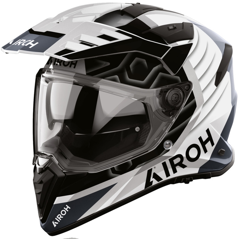 Enduro-Motorradhelm Airoh BADX-X Cube grau