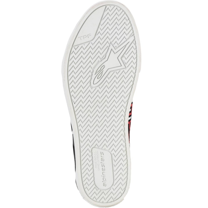 Alpinestars Ride-63 Canvas FQ20 Motorradstiefel Schwarz-Weiß-Rot